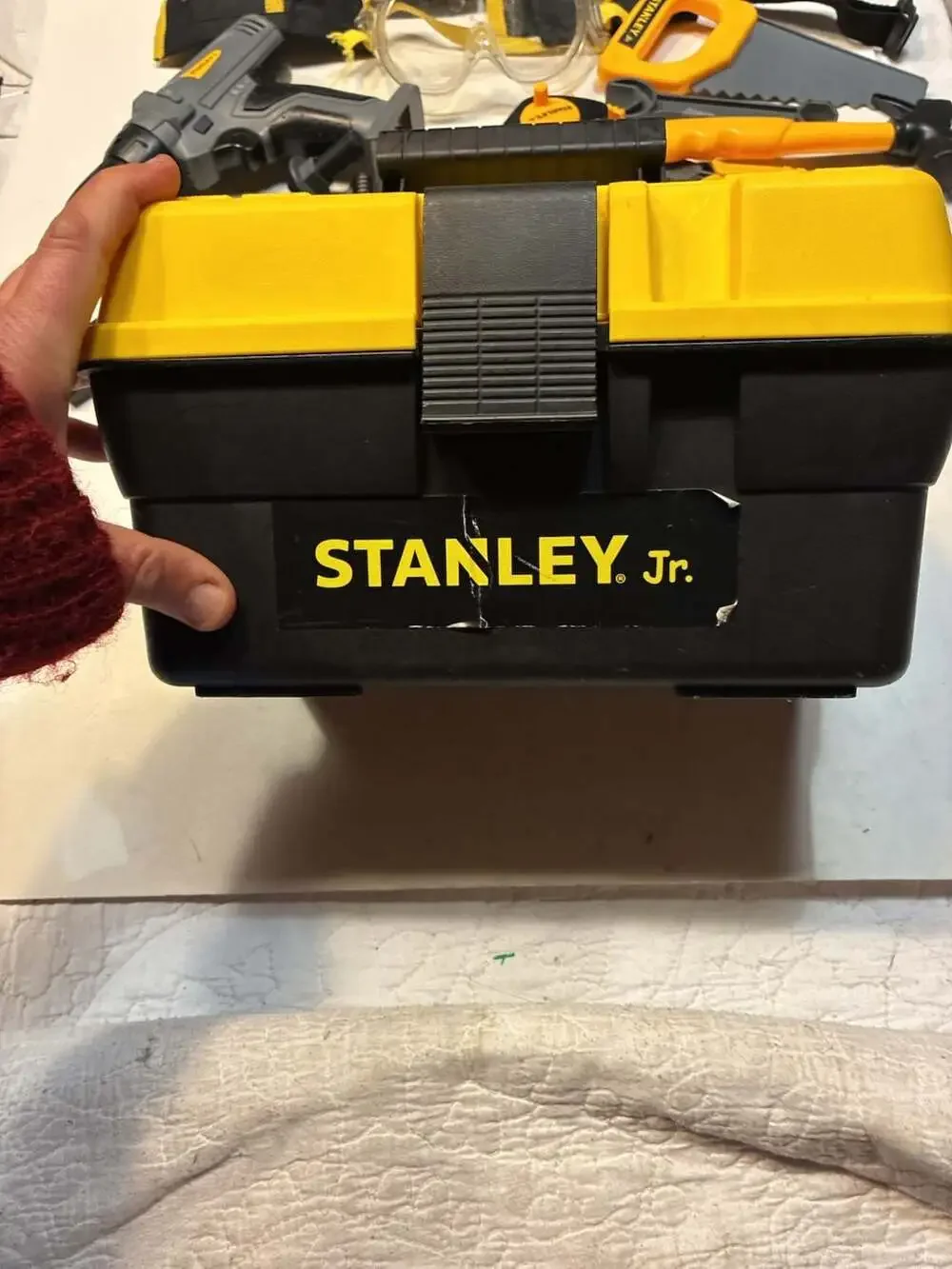 Stanley Jr. Kids Pretend Play Toolbox and Tool Set